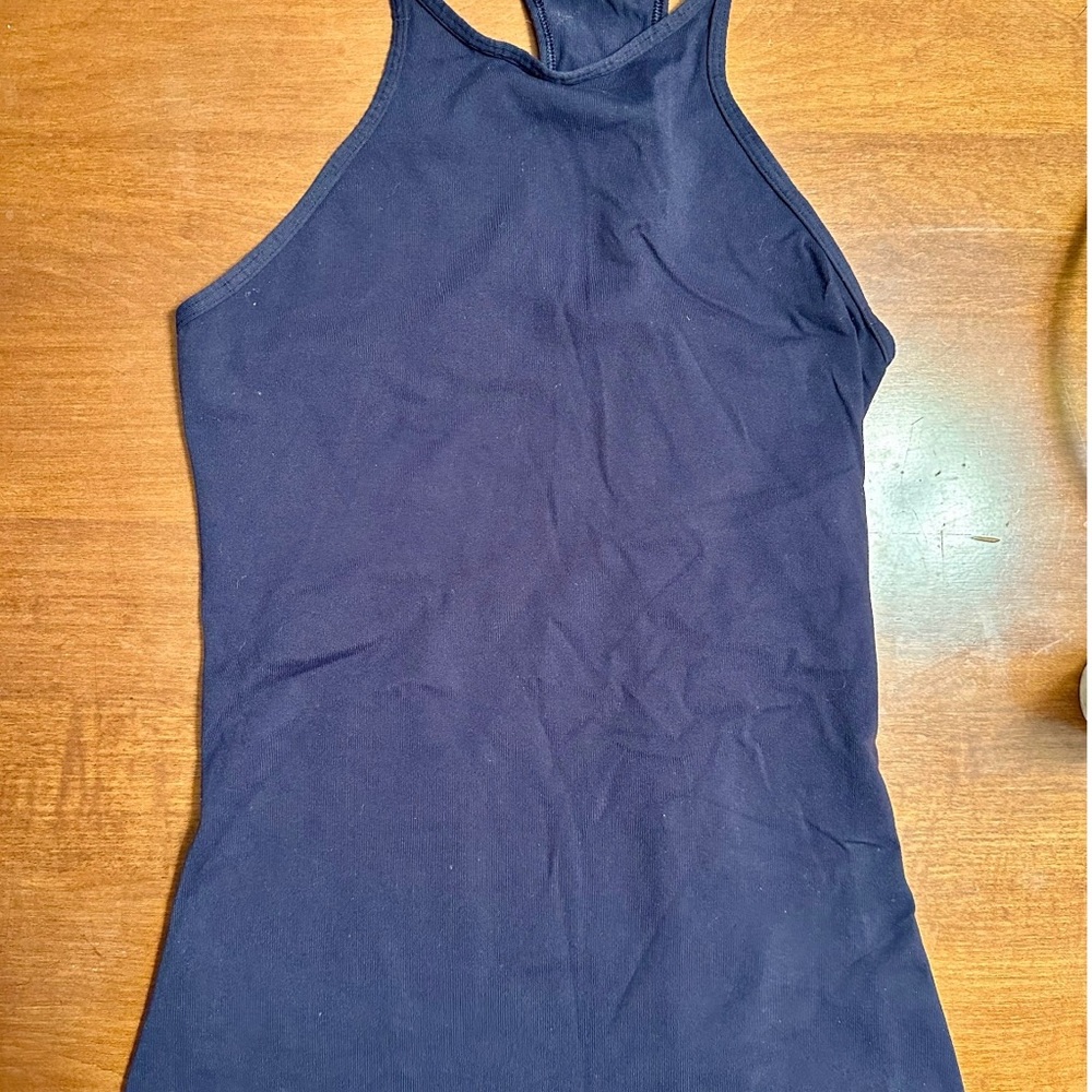 Lululemon Athletica Blue High Neck Tank Top